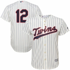 Youth Majestic Minnesota Twins #12 Jake Odorizzi Authentic Cream Alternate Cool Base MLB Jersey