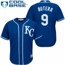 Youth Majestic Kansas City Royals #9 Drew Butera Authentic Blue Alternate 2 Cool Base MLB Jersey