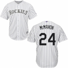 Youth Majestic Colorado Rockies #24 Ryan McMahon Authentic White Home Cool Base MLB Jersey