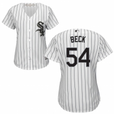 Women's Majestic Chicago White Sox #54 Chris Beck Replica White Home Cool Base MLB Jersey