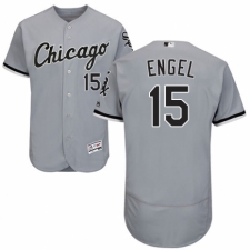 Men's Majestic Chicago White Sox #15 Adam Engel Grey Road Flex Base Authentic Collection MLB Jersey