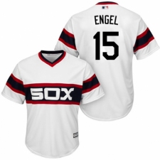 Men's Majestic Chicago White Sox #15 Adam Engel Replica White 2013 Alternate Home Cool Base MLB Jersey