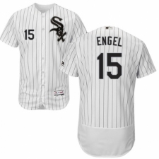 Men's Majestic Chicago White Sox #15 Adam Engel White Home Flex Base Authentic Collection MLB Jersey