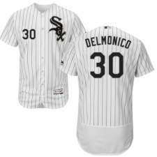 Men's Majestic Chicago White Sox #30 Nicky Delmonico White Home Flex Base Authentic Collection MLB Jersey