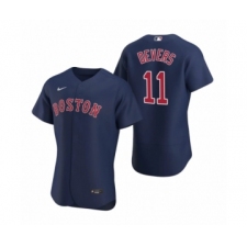 Men's Boston Red Sox #11 Rafael Devers Nike Navy Authentic 2020 Alternate Jersey