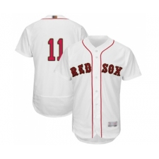 Men's Boston Red Sox #11 Rafael Devers White 2019 Gold Program Flex Base Authentic Collection Baseball Jersey