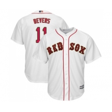 Youth Boston Red Sox #11 Rafael Devers Authentic White 2019 Gold Program Cool Base Baseball Jersey