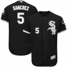 Men's Majestic Chicago White Sox #5 Yolmer Sanchez Black Alternate Flex Base Authentic Collection MLB Jersey