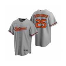 Youth Baltimore Orioles #25 Anthony Santander Nike Gray Replica Road Jersey