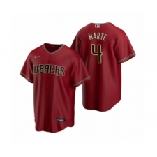 Men's Arizona Diamondbacks #4 Ketel Marte Nike Red Replica Alternate Jersey