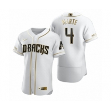 Men's Arizona Diamondbacks #4 Ketel Marte Nike White Authentic Golden Edition Jersey