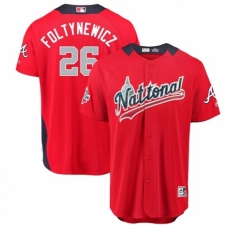 Men's Majestic Atlanta Braves #26 Mike Foltynewicz Game Red National League 2018 MLB All-Star MLB Jersey