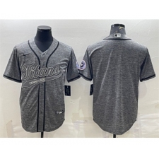 Men's Tennessee Titans Blank Gray With Patch Cool Base Stitched Baseball Jersey