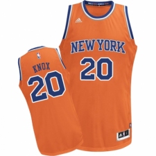 Men's Adidas New York Knicks #20 Kevin Knox Swingman Orange Alternate NBA Jersey
