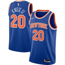 Men's New York Knicks #20 Kevin Knox II Nike Blue 2020-21 Swingman Jersey