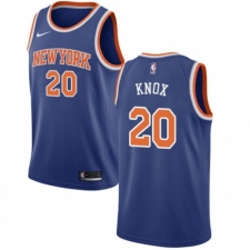 Men's Nike New York Knicks #20 Kevin Knox Swingman Royal Blue NBA Jersey - Icon Edition