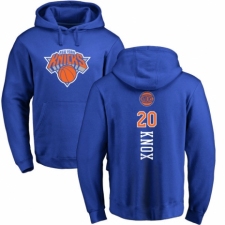 NBA Nike New York Knicks #20 Kevin Knox Royal Blue Backer Pullover Hoodie
