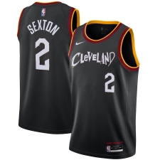 Men's Cleveland Cavaliers #2 Collin Sexton Nike Black 2020-21 Swingman Player Jersey