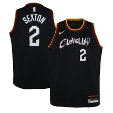 Youth Cleveland Cavaliers #2 Collin Sexton Nike Black 2020-21 Swingman Jersey