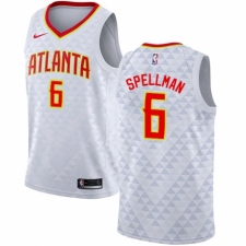 Men's Nike Atlanta Hawks #6 Omari Spellman Authentic White NBA Jersey - Association Edition