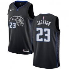Men's Nike Orlando Magic #23 Justin Jackson Swingman Black NBA Jersey - City Edition