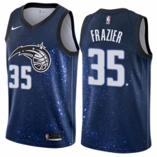 Men's Nike Orlando Magic #35 Melvin Frazier Authentic Blue NBA Jersey - City Edition