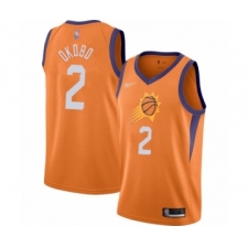 Men's Phoenix Suns #2 Elie Okobo Authentic Orange Finished Basketball Jersey - Statement Edition