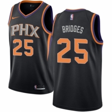 Men's Nike Phoenix Suns #25 Mikal Bridges Authentic Black NBA Jersey Statement Edition