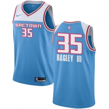 Men's Nike Sacramento Kings #35 Marvin Bagley III Swingman Blue NBA Jersey - 2018 19 City Edition