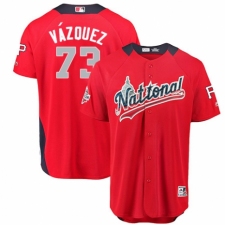 Women's Majestic Pittsburgh Pirates #73 Felipe Vazquez Game Red National League 2018 MLB All-Star MLB Jersey