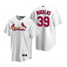 Men's Nike St. Louis Cardinals #39 Miles Mikolas White Home Stitched Baseball Jersey