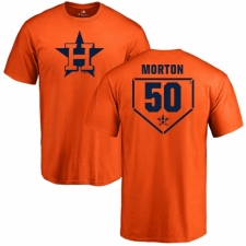 MLB Nike Houston Astros #50 Charlie Morton Orange RBI T-Shirt