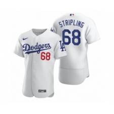 Men's Los Angeles Dodgers #68 Ross Stripling Nike White 2020 Authentic Jersey