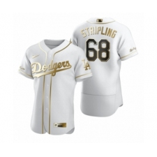 Men's Los Angeles Dodgers #68 Ross Stripling Nike White Authentic Golden Edition Jersey