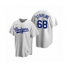 Men's Los Angeles Dodgers #68 Ross Stripling Nike White Cooperstown Collection Home Jersey