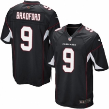 Men's Nike Arizona Cardinals #9 Sam Bradford Game Black Alternate NFL Jersey