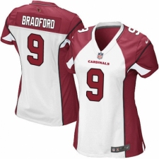 Women's Nike Arizona Cardinals #9 Sam Bradford Game White NFL Jersey