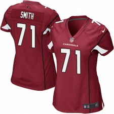 Women's Nike Arizona Cardinals #71 Andre Smith Game Red Team Color NFL Jersey
