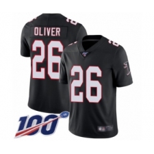 Men's Atlanta Falcons #26 Isaiah Oliver Black Alternate Vapor Untouchable Limited Player 100th Season Football Jersey