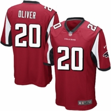 Men's Nike Atlanta Falcons #20 Isaiah Oliver Game Red Team Color NFL Jersey