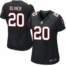 Women's Nike Atlanta Falcons #20 Isaiah Oliver Game Black Alternate NFL Jersey