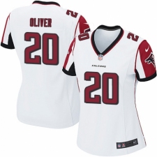 Women's Nike Atlanta Falcons #20 Isaiah Oliver Game White NFL Jersey