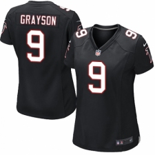 Women's Nike Atlanta Falcons #9 Garrett Grayson Game Black Alternate NFL Jersey