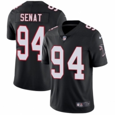 Men's Nike Atlanta Falcons #94 Deadrin Senat Black Alternate Vapor Untouchable Limited Player NFL Jersey