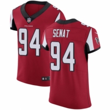 Men's Nike Atlanta Falcons #94 Deadrin Senat Red Team Color Vapor Untouchable Elite Player NFL Jersey