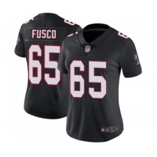 Women's Atlanta Falcons #65 Brandon Fusco Black Alternate Vapor Untouchable Limited Player Football Jersey
