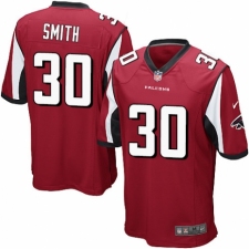 Men's Nike Atlanta Falcons #30 Ito Smith Game Red Team Color NFL Jersey