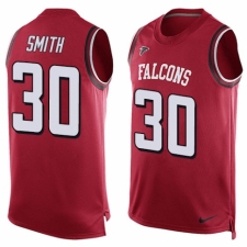 Men's Nike Atlanta Falcons #30 Ito Smith Limited Red Player Name & Number Tank Top NFL Jersey