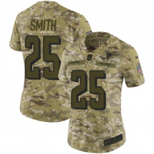 Women's Nike Atlanta Falcons #25 Ito Smith Limited Camo 2018 Salute to Service NFL Jersey