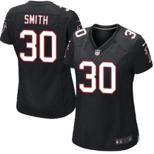 Women's Nike Atlanta Falcons #30 Ito Smith Game Black Alternate NFL Jersey